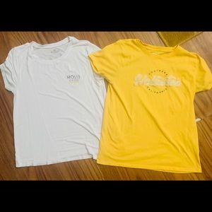 2 Hollister Shirts Sz M